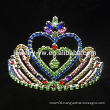 Wholesale Heart Crystal Crowns for girls